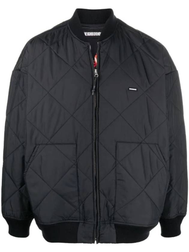 네이버후드 자수 디자인 봄버 재킷 212TSNHJKM06