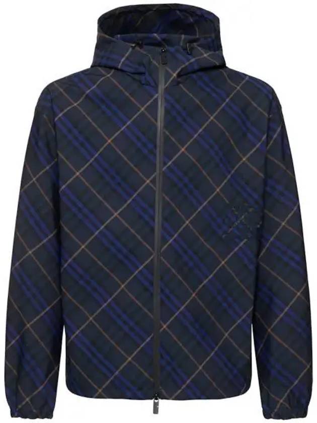 버버리 Bias 체크 나일론 윈드브레이커 바람막이 10285027 남성