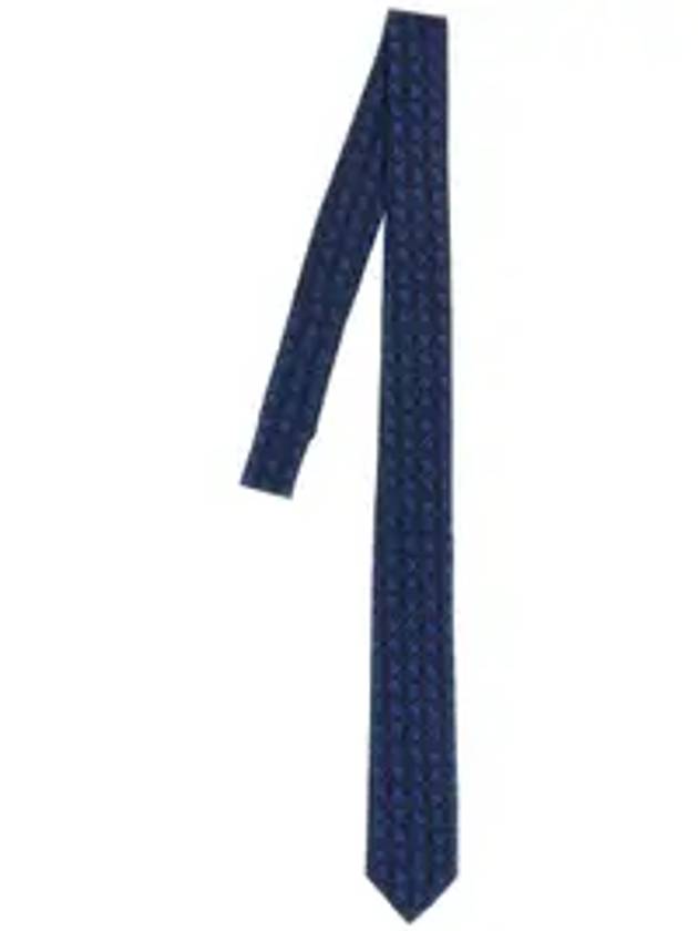 에트로 페이즐리 넥타이 블루