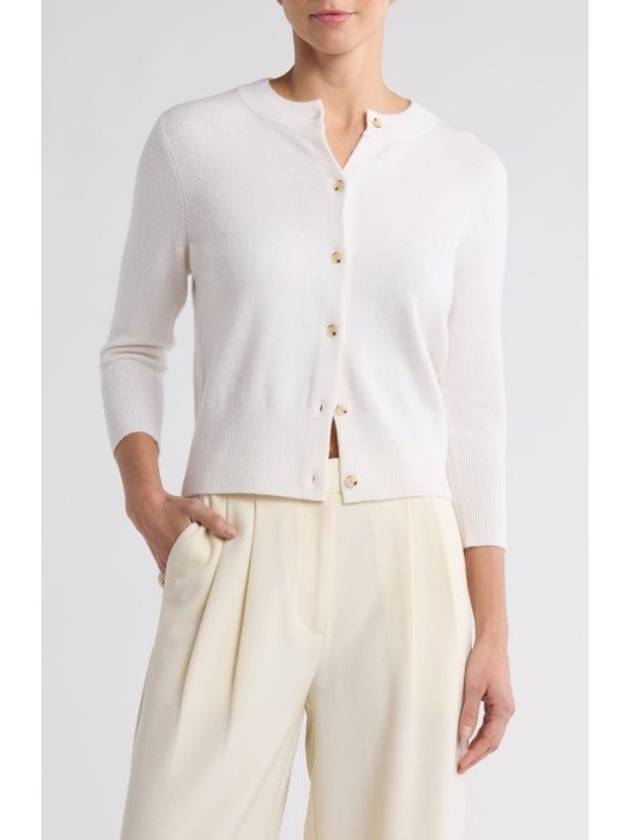 VINCE 빈스 울 블렌드 슈렁큰 가디건 카디건 OFF WHITE