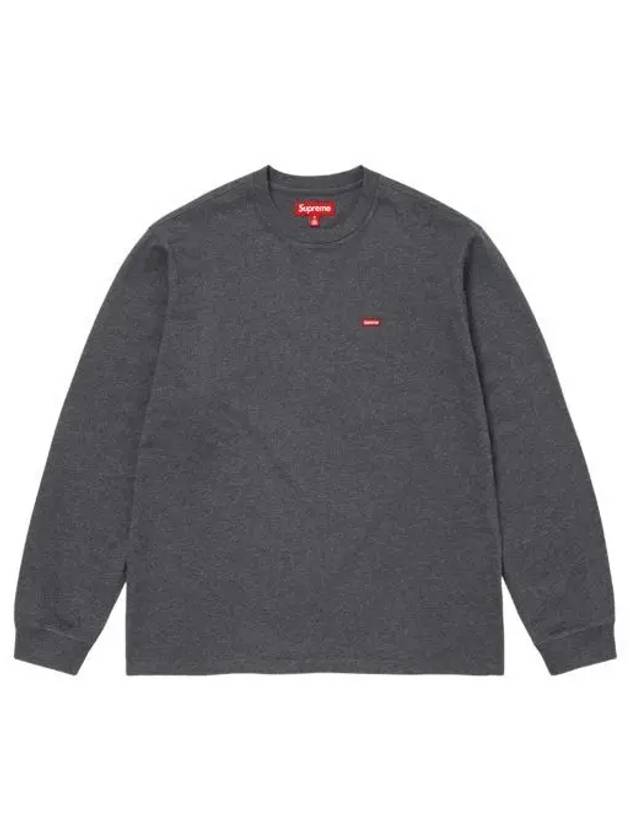 슈프림 스몰 박스 롱슬리브 티셔츠 차콜 24FW Supreme Small Box L S T Shirt Charcoal 24FW