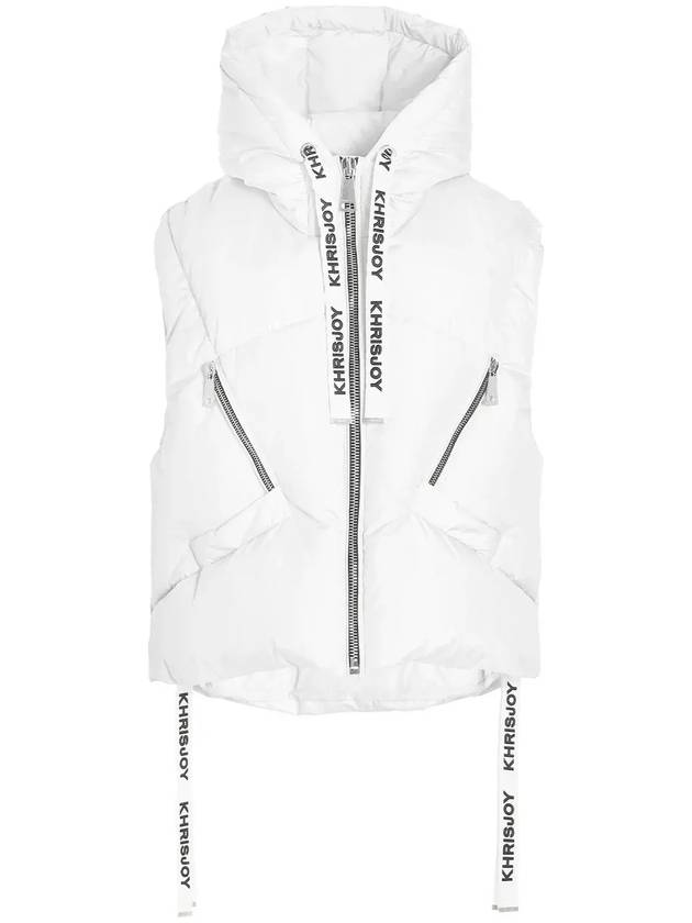 크리스조이 집업 민소매 드로스트링 질레 AFPW003NY2_WH03