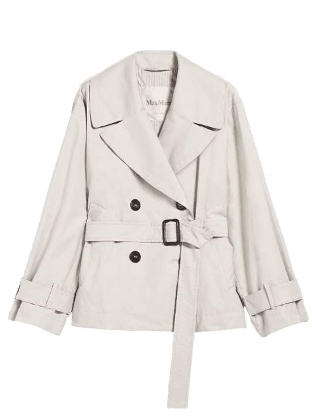 막스마라 여성 제이트렌치 코튼 트윌 트렌치코트 에크루