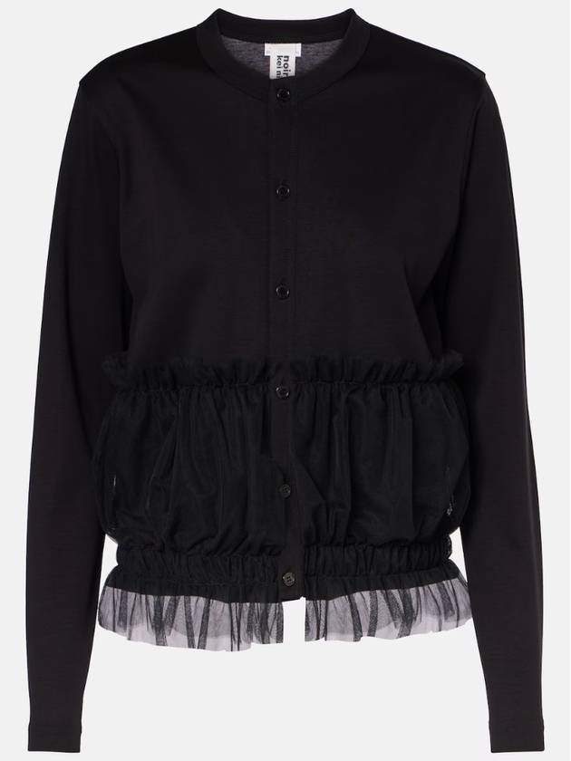 NB04 느와 케이 니노미야 여성 가디건 Ruffled cotton cardigan
