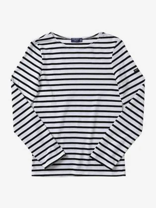세인트 제임스 밍콰이어 모던 스트라이프 세일러 롱슬리브 티셔츠 네이지 느와르 Saint James Minquiers Modern Striped Sailor Long Sleeve T Shirt Neige Noir