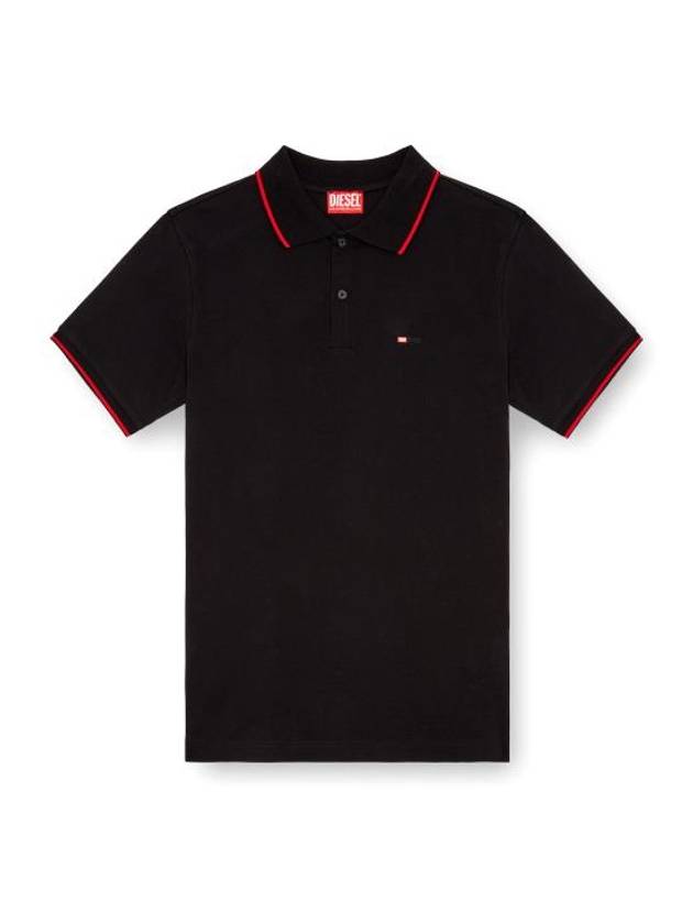 디젤 T-페리-마이크로디비 PK셔츠 블랙