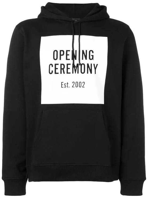 11주년 여성 로고 후드티 블랙 P28TCN22134 0001