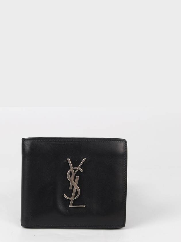 생로랑 YSL 은장 모노그램 반지갑 OS