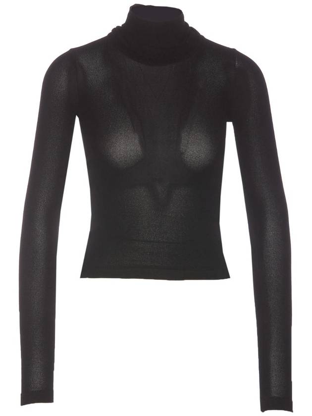 발렌시아가 BB 가드 로브 피티드 터틀넥 블랙