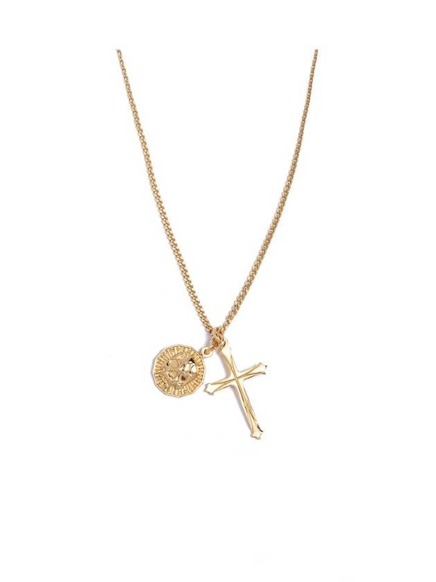 Emanuele Bicocchi 동전과 십자가 펜던트 목걸이