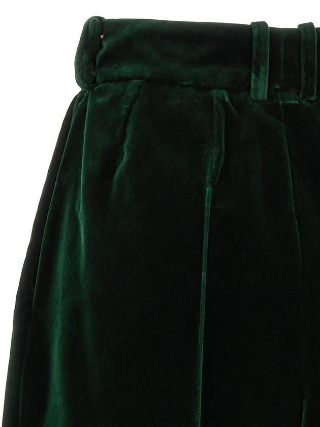 Alexandre Vauthier 하이웨이스트 와이드 레그 파예트 장식 팬츠 Alexandre Vauthier High Waist Wide Leg Paillette Embellished Trousers