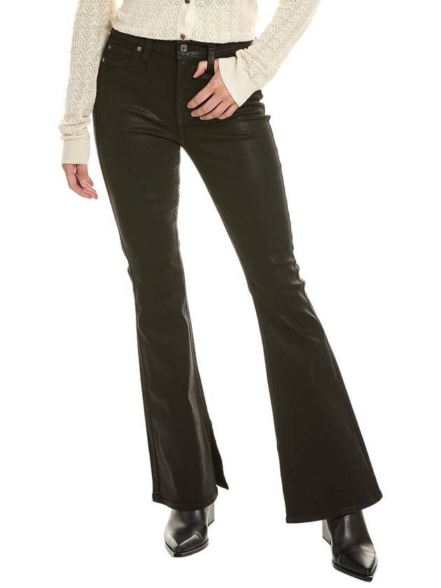 알리 코팅 블랙 하이웨이스트 플레어 진 Ali Coated Black High waist Flare Jean