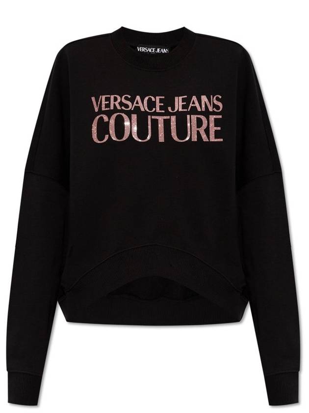 Versace Jeans Couture 로고 프린트 크루넥 티셔츠