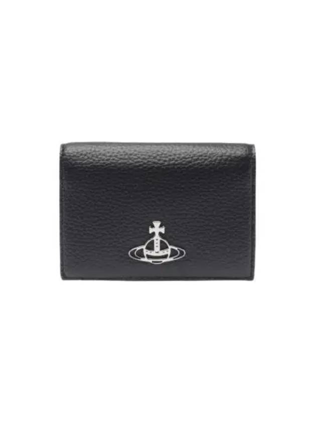 비비안 웨스트우드 리비건 그레인 카드 홀더 블랙 Vivienne Westwood Re Vegan Grain Card Holder Black