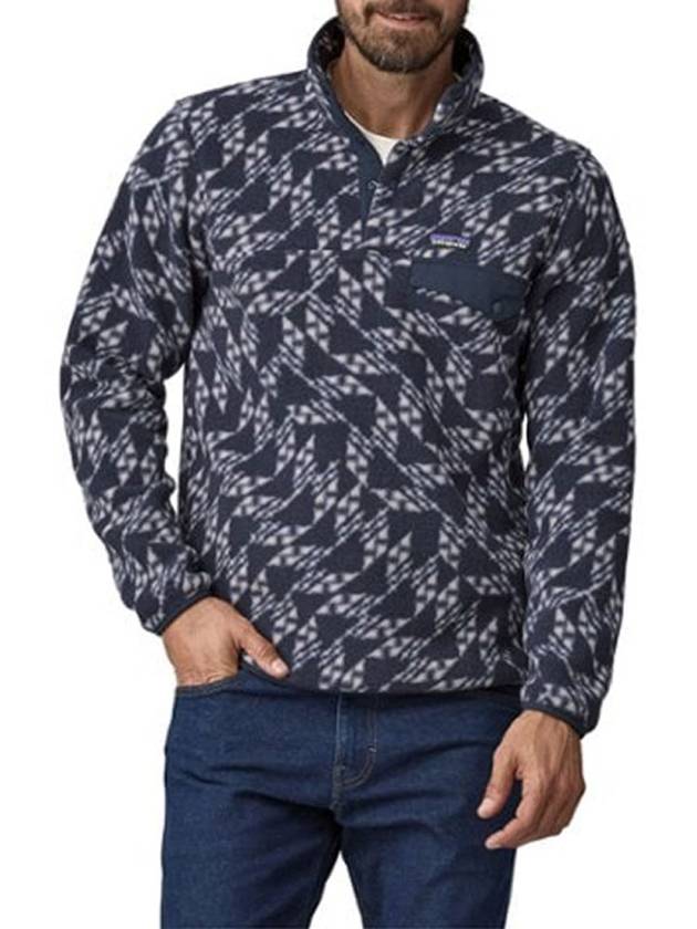 파타고니아 남성 신칠라 스냅티 플리스 풀오버 상의 Synched Flight