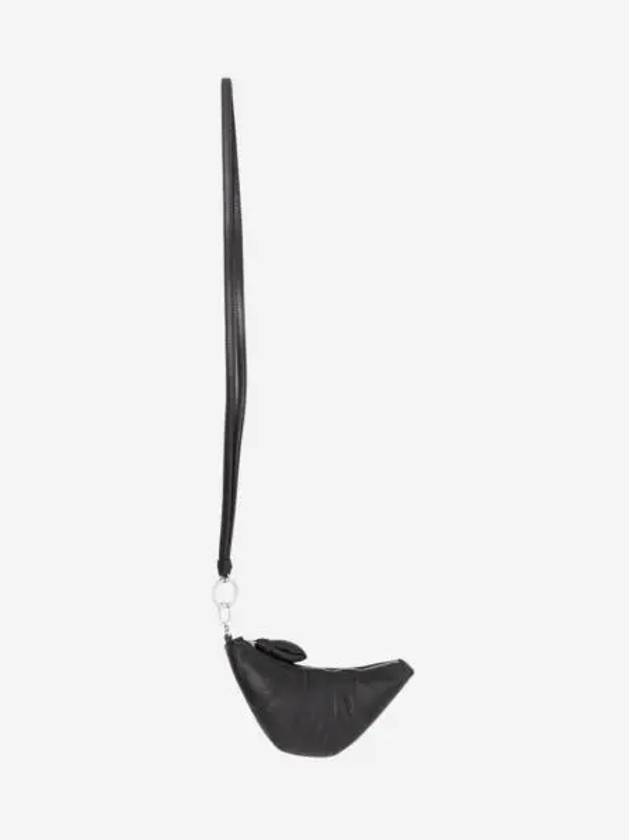 르메르 크루아상 코인 퍼스 네클리스 소프트 그레인드 레더 다크 초콜릿 Lemaire Croissant Coin Purse Necklace Soft Grained Leather Dark Chocolate