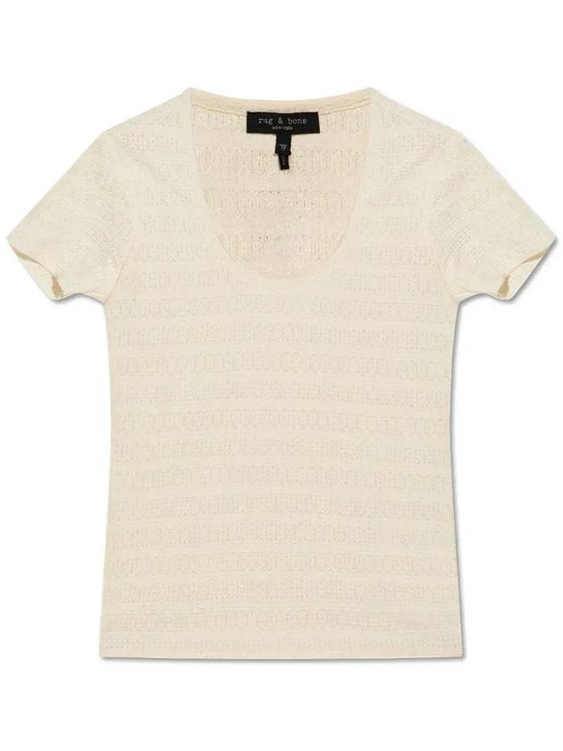 Rag & Bone 텍스처 니트 스쿠프넥 탑 WAC24PT036DF360_IVORY
