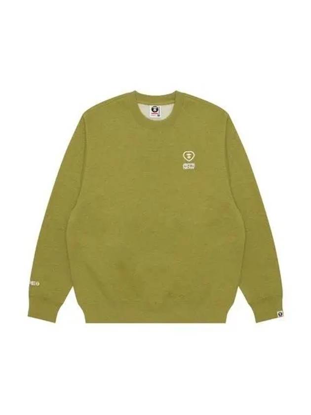 베이프 AAPE 하트 크루넥 스웨트 그린 86542010_140463326