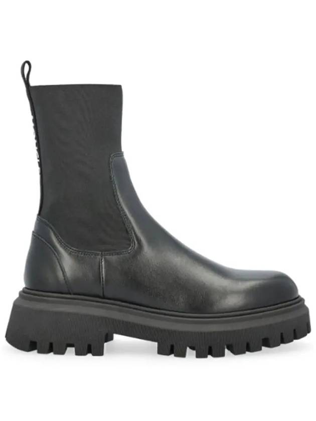 몽클레르 키즈 로고 프린트 앵클 부츠 4F00010M2302 999