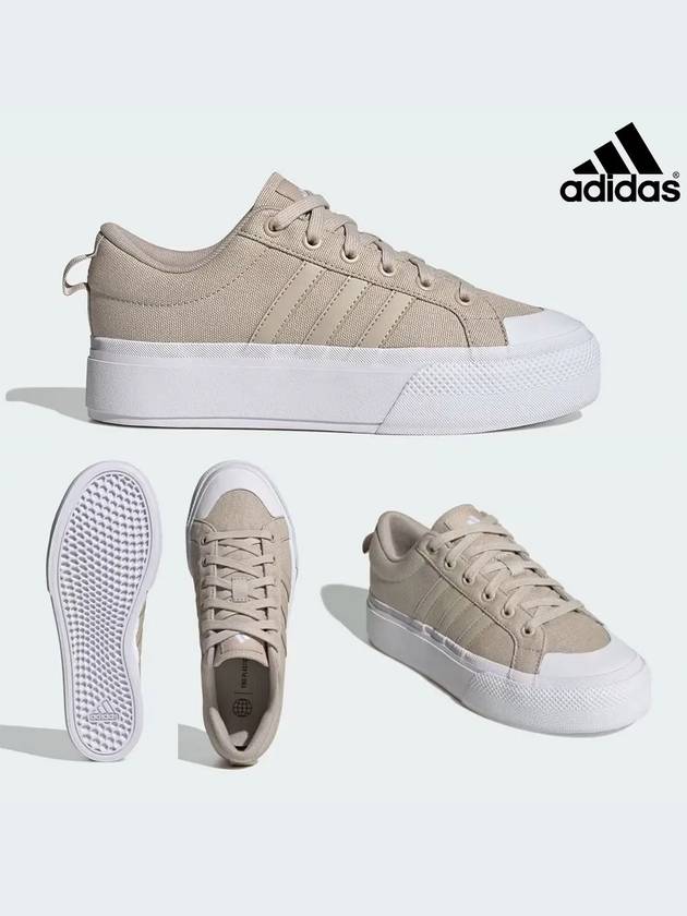 아디다스 운동화 여성 브라바다2 플랫폼 스니커즈 신발 베이지