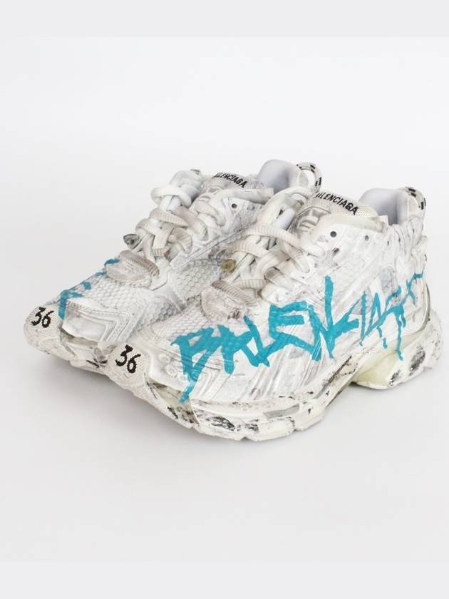 발렌시아가 그래피티 러너 스니커즈 36 230