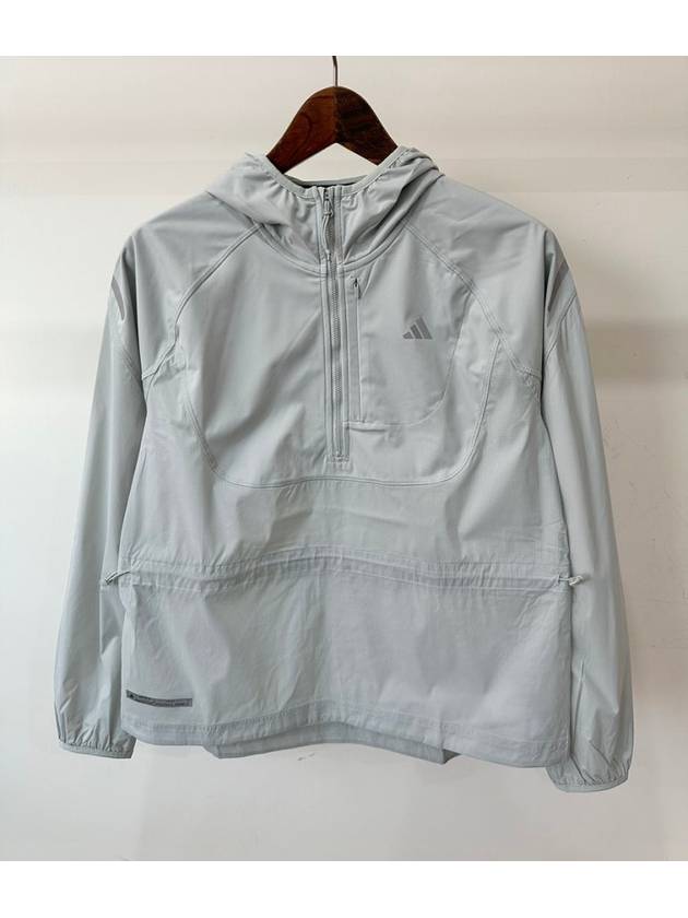 아디다스 아노락 바람막이 탑 IK5793 그레이 WOMENS