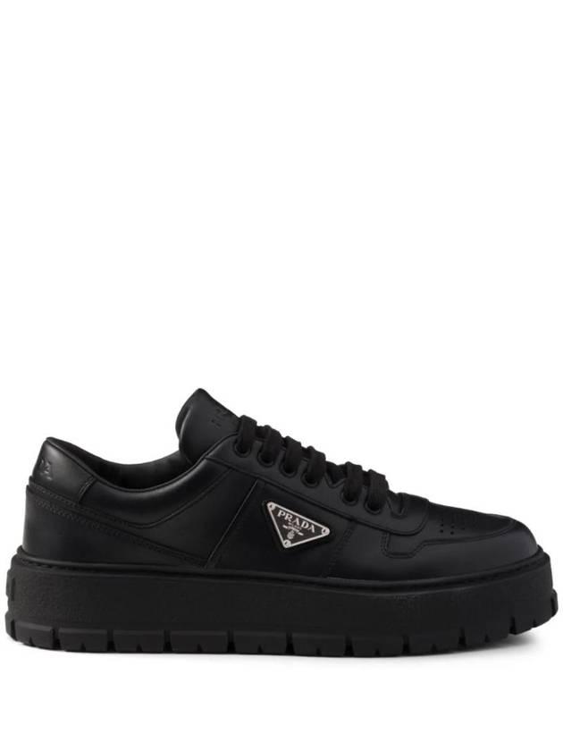 프라다 leather sneakers 2EG452FG0003LEM