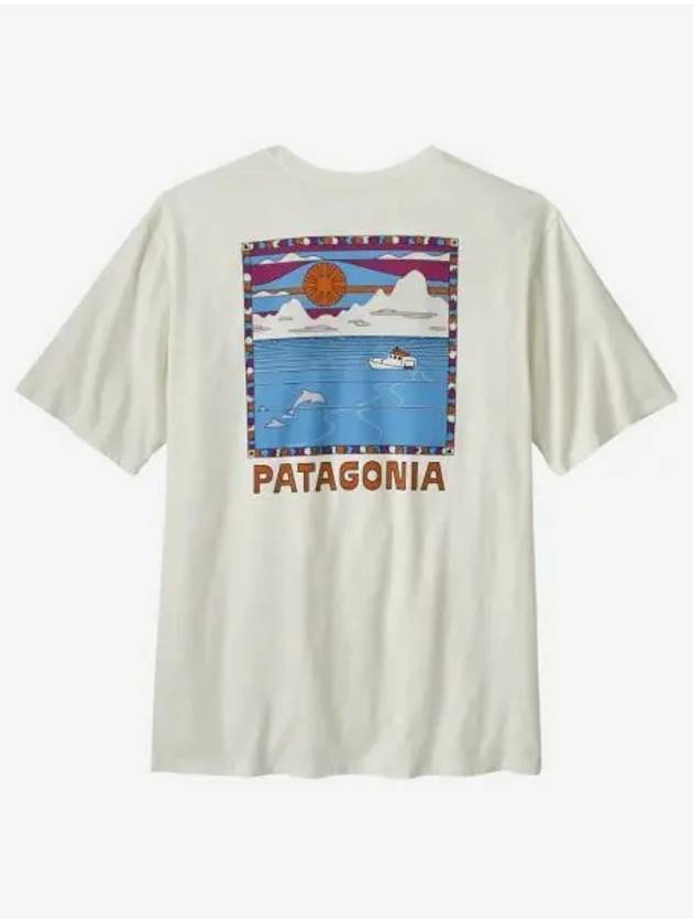 파타고니아 서밋 스웰 오가닉 티셔츠 버치 화이트 Patagonia Summit Swell Organic T Shirt Birch White
