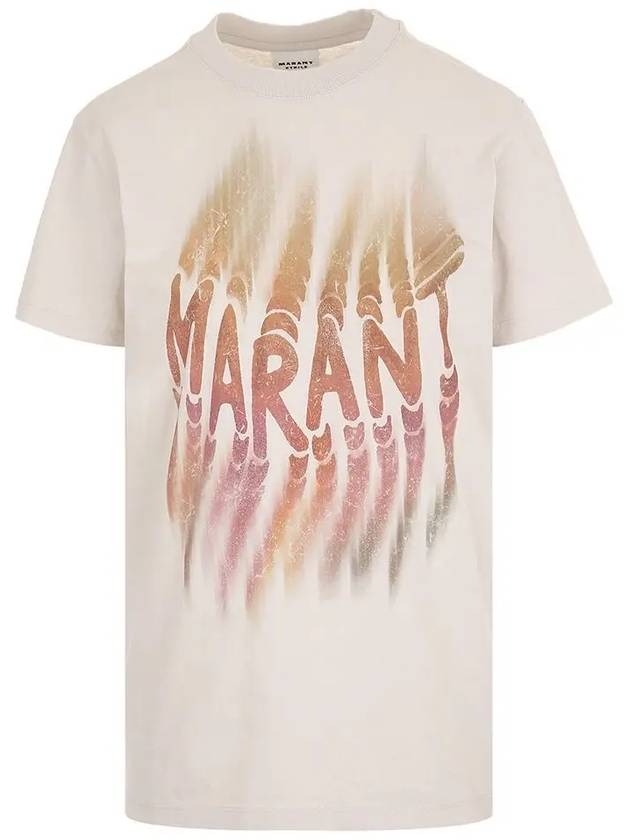 25S S TS0147FA C1N07E 23EC 이자벨마랑 ZOELINE 로고 에크루 반팔티