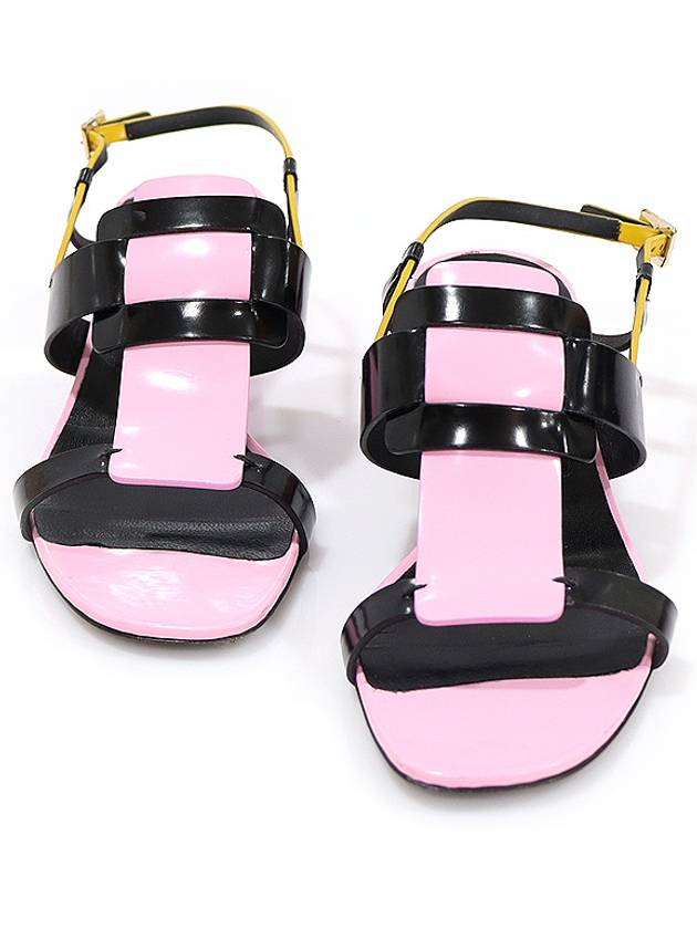 멀티 컬러 PILGRIM JOUR COLOR BLOCK CITY 스트랩 여성 샌들 34.5