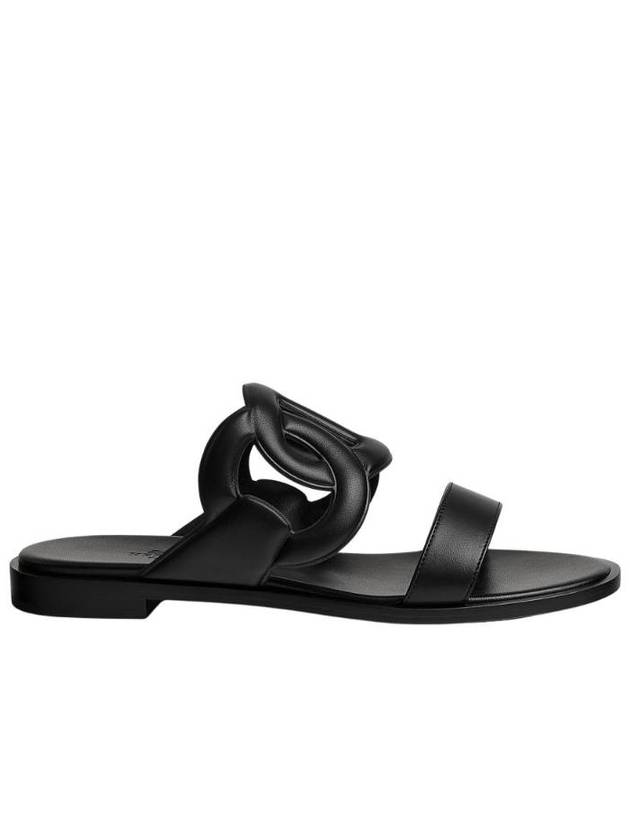 에르메스 라군 샌들 나파   누아 H252138Z02