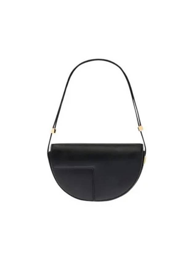 파투 르 쁘띠 파투 백 레더 블랙 Patou Le Petit Patou Bag in Leather Black