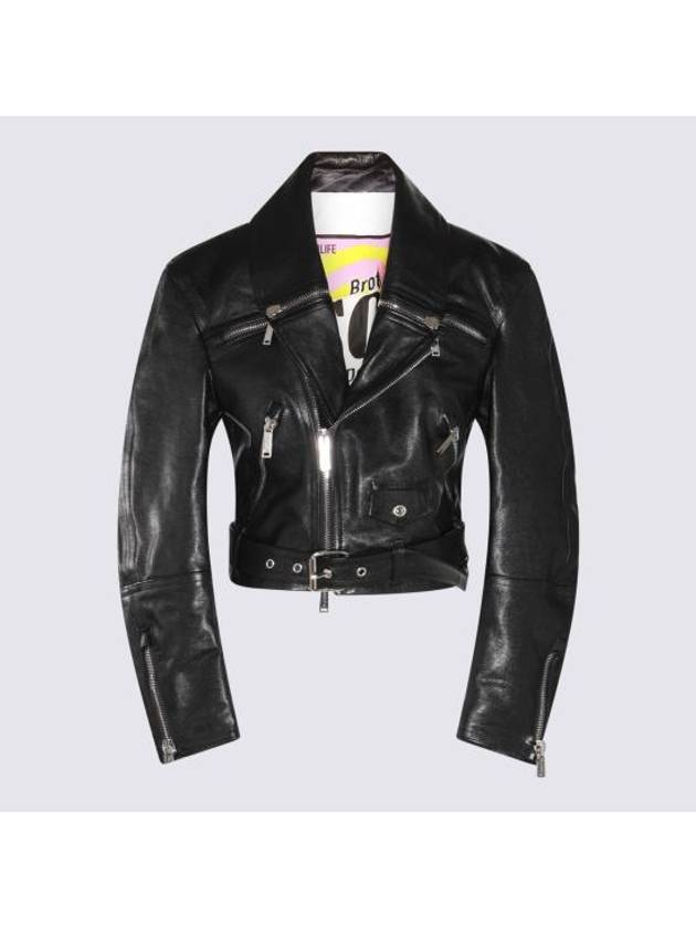 24SS 디스퀘어드2 가죽 자켓 S75AM1026 SX7818900