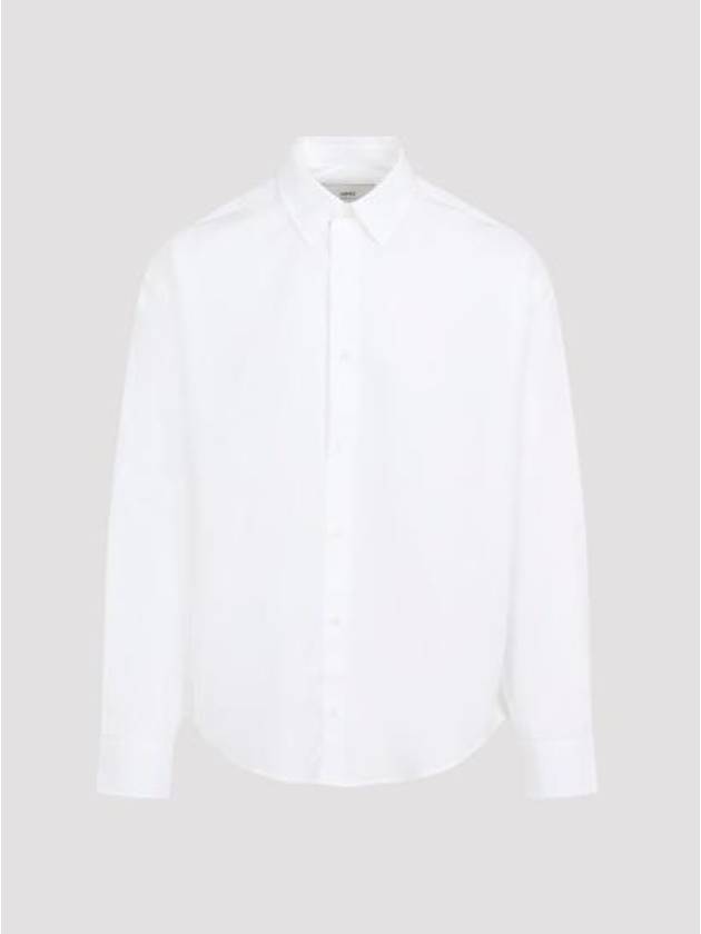 24FW 아미 긴팔 셔츠 USH176 CO0063 100 WHITE