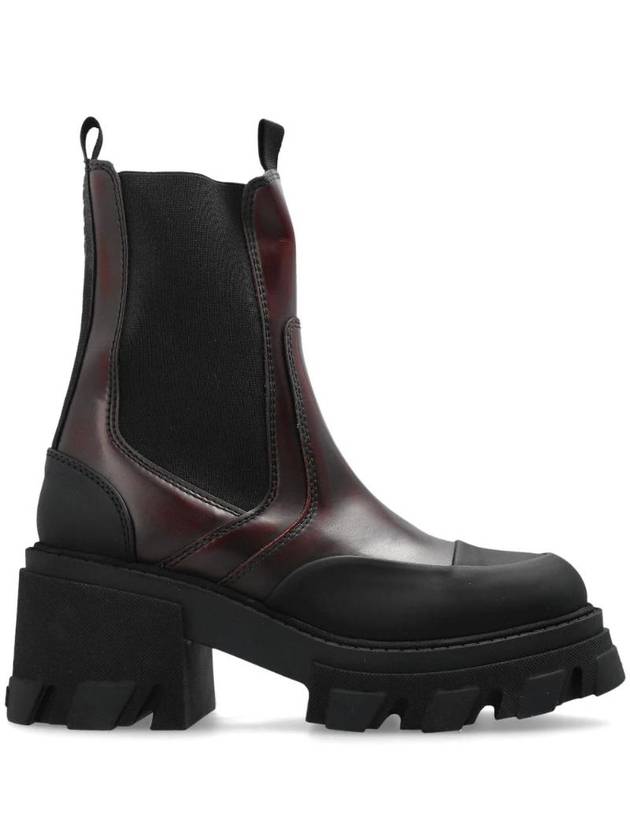 가니 faux leather chelsea boots S2896