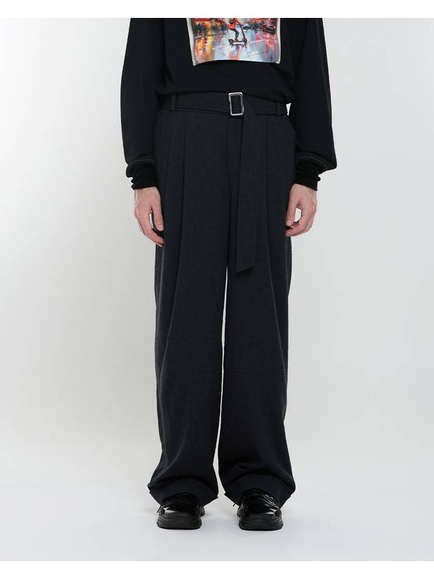 25SS 와이쏘씨리얼즈 남성 Skaters New Wide Pants slub black whyso25SS01