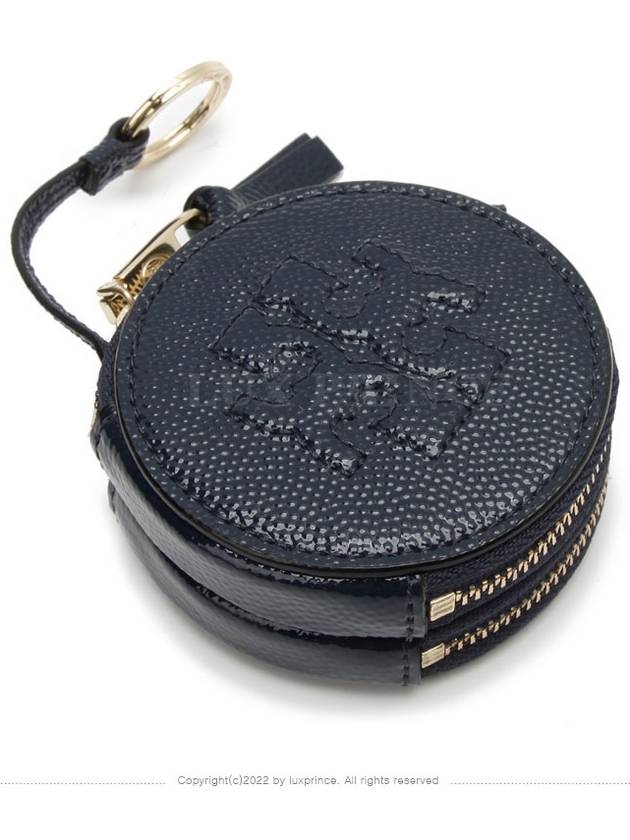 더블 지퍼 라운드 키 지갑 네이비 11176hva k