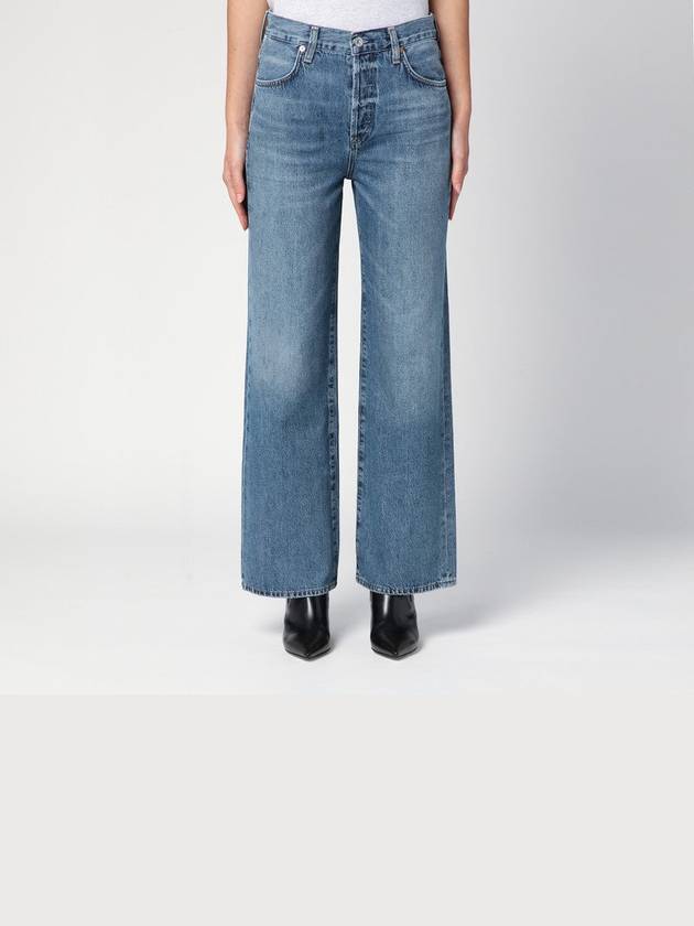 Blue Washed Straight Jeans
