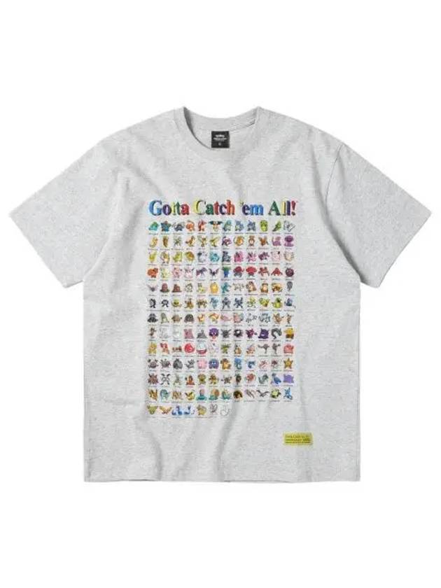 디스이즈네버댓 x 포켓몬 151 티셔츠 헤더 그레이 Thisisneverthat x Pokemon 151 T Shirt Heather Grey