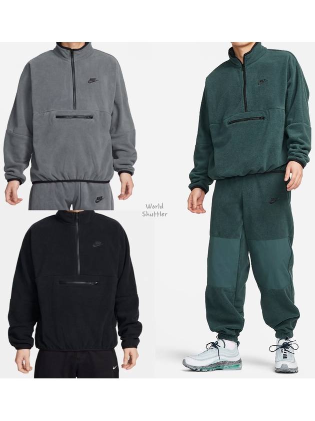 23FW 나이키 남성 반집업 후리스 플리스맨투맨