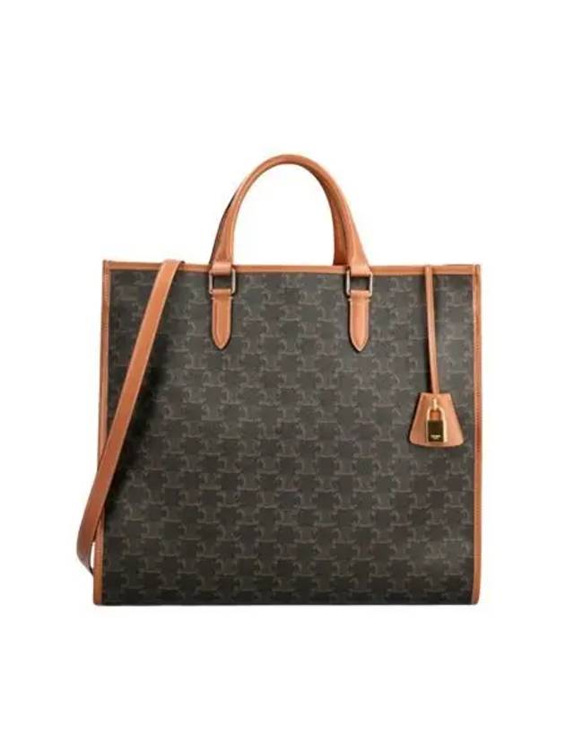셀린느 트리옹프 캔버스 토트백 탄 Celine Triomphe Canvas Tote Bag Tan