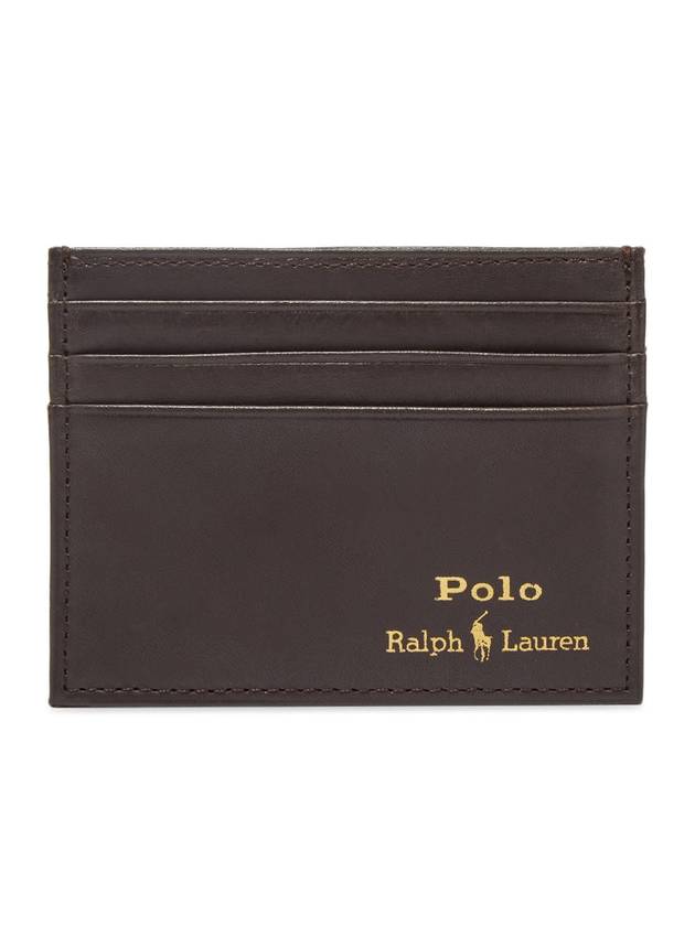 폴로 랄프로렌 남성 카드 지갑 브라운