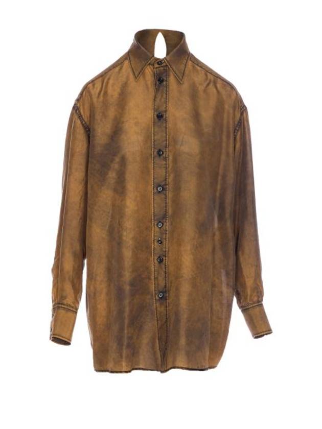 25SS MM6 메종마르지엘라 셔츠 S52DT0046 M35244961 Marrone