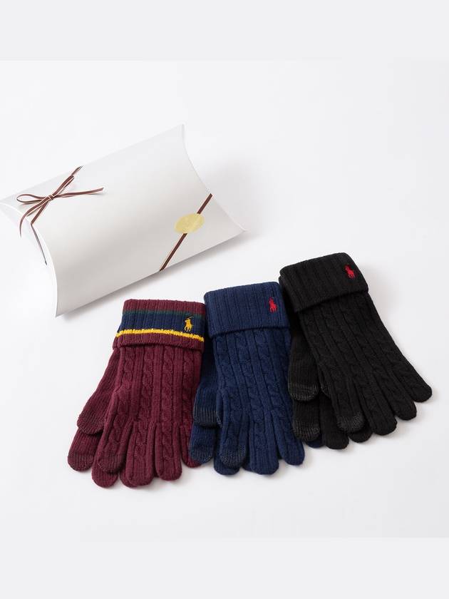 폴로 랄프로렌 케이블니트 뜨개질장갑 겨울장갑