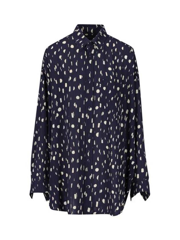 24SS 발렌시아가 셔츠 773300TPL678502 P24 BLUE