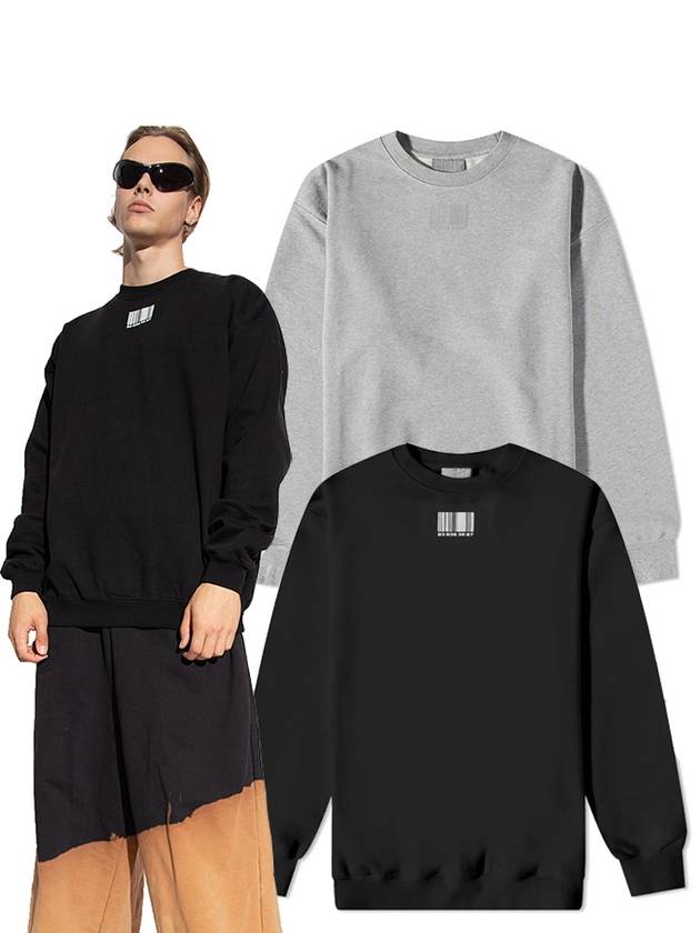 베트멍 바코드 오버핏 맨투맨 VL14CW100