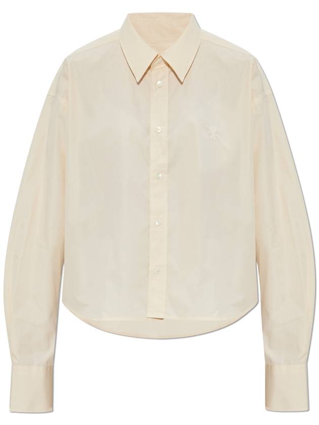 Ami Alexandre Mattiussi Shirt With Logo Women's Beige