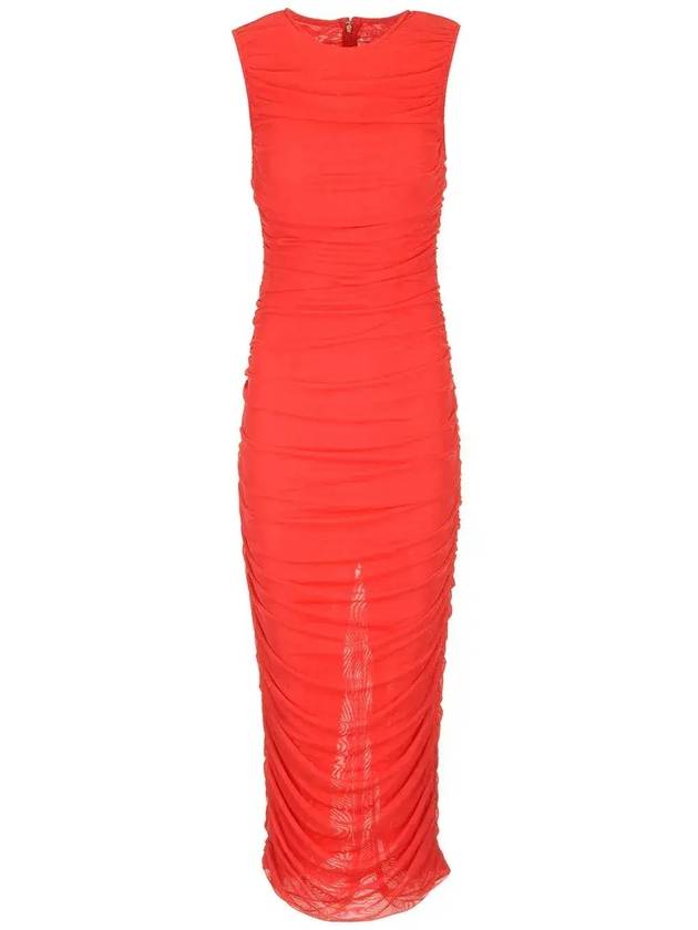 ROTATE 메시 슬리브리스 미디 드레스 1144371292_1292