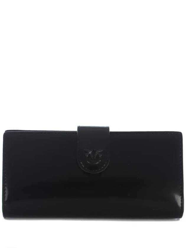 Pinko 로고 자수 2단 지갑 102841_A1ENZ99B