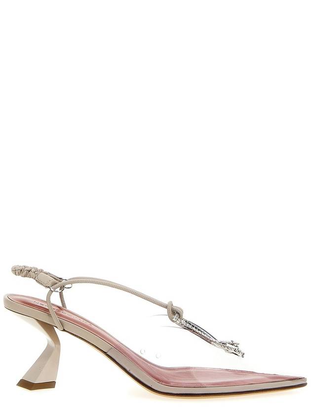 Nensi Dojaka - Crystal Pvc Sling Backs Pumps